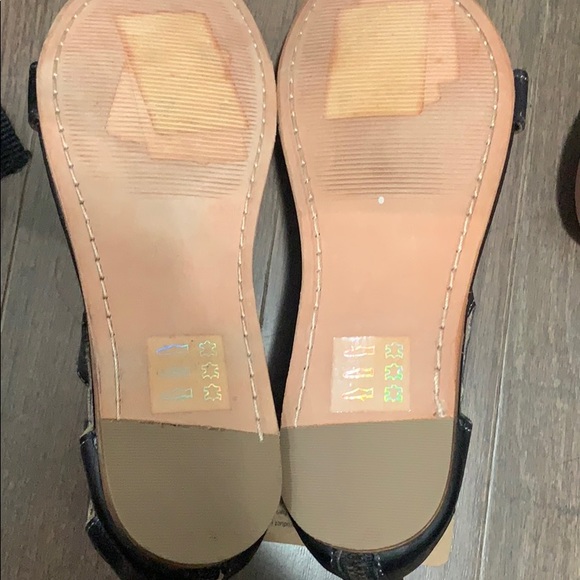 New bed Stu black Leather Gladiator Sandals Sz 7 - Picture 7 of 13